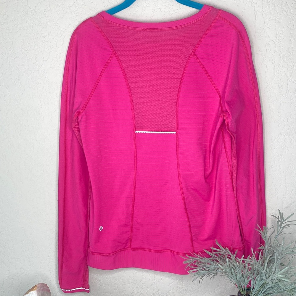 lululemon athletica Hot Pink Long Sleeve Performance Top